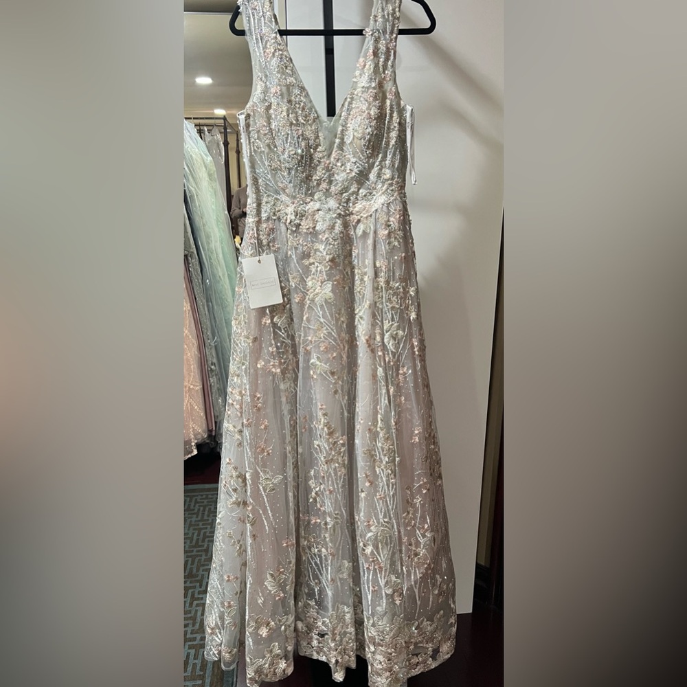A-line embroidered floral gown - Picture 6 of 16